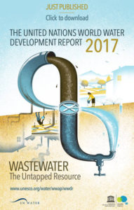 Bild på rapporten The united nations world water developement report 2017s framsida
